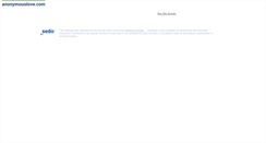Desktop Screenshot of anonymouslove.com